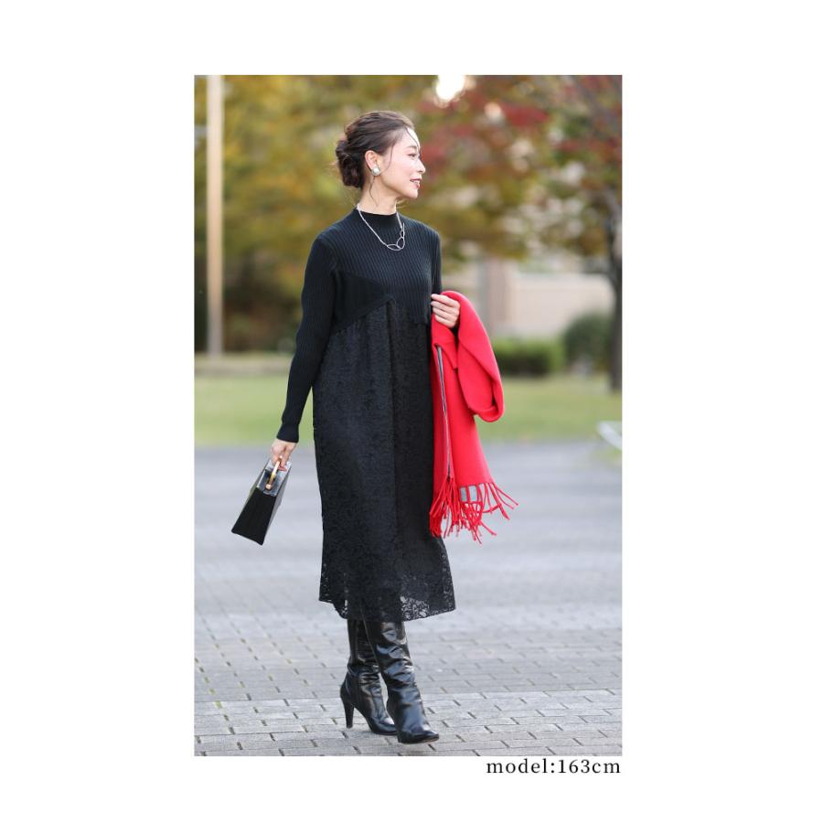 Sawa a la mode レディース ワンピース ニット 黒 ブラック Sawa a la mode レディース ワンピース ニット 黒 ブラック