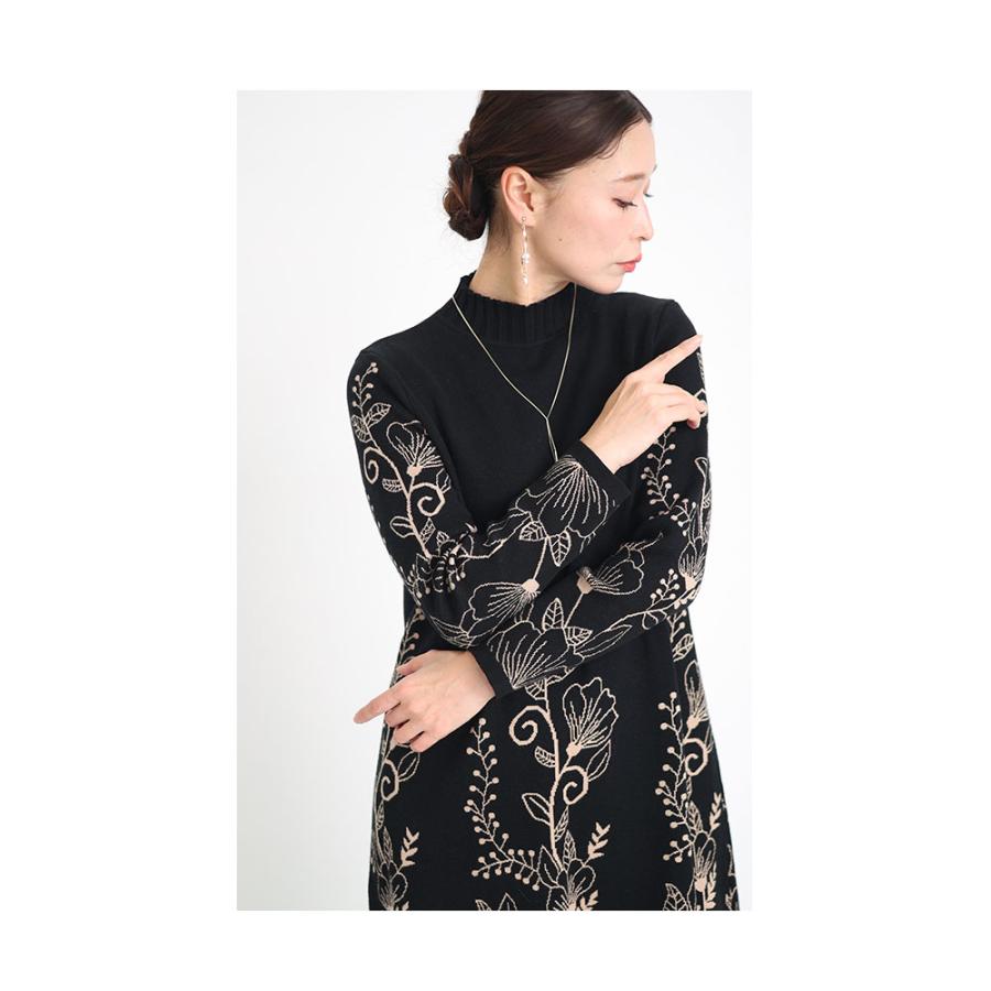 Sawa a la mode レディース ワンピース ニット 黒 ブラック Sawa a la mode レディース ワンピース ニット 黒 ブラック
