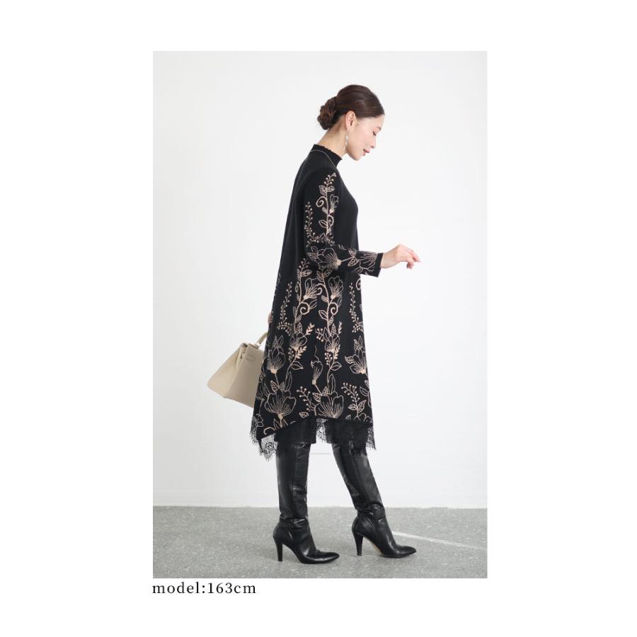 Sawa a la mode レディース ワンピース ニット 黒 ブラック Sawa a la mode レディース ワンピース ニット 黒 ブラック