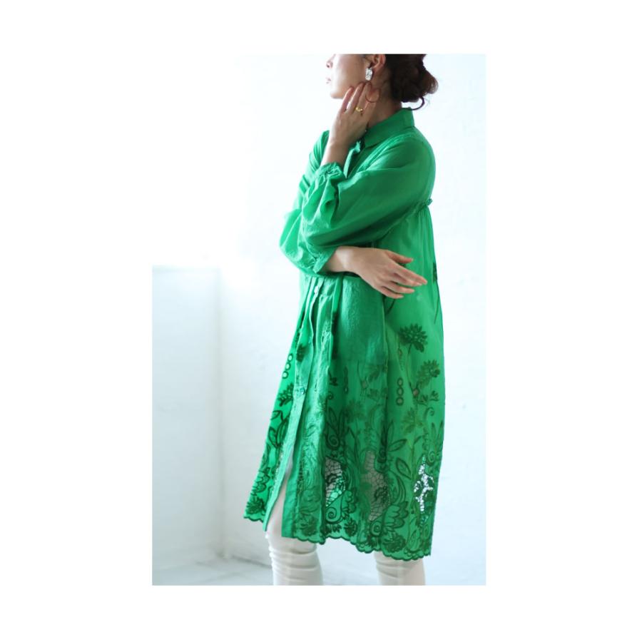 Sawa a la mode レディース チュニック シャツ 緑 グリーン 長袖 Sawa a la mode レディース チュニック シャツ 緑 グリーン 長袖