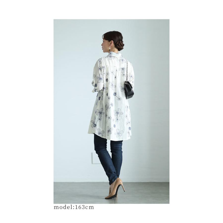 Sawa a la mode レディース チュニック シャツ 羽織り ホワイト Sawa a la mode レディース チュニック シャツ 羽織り ホワイト