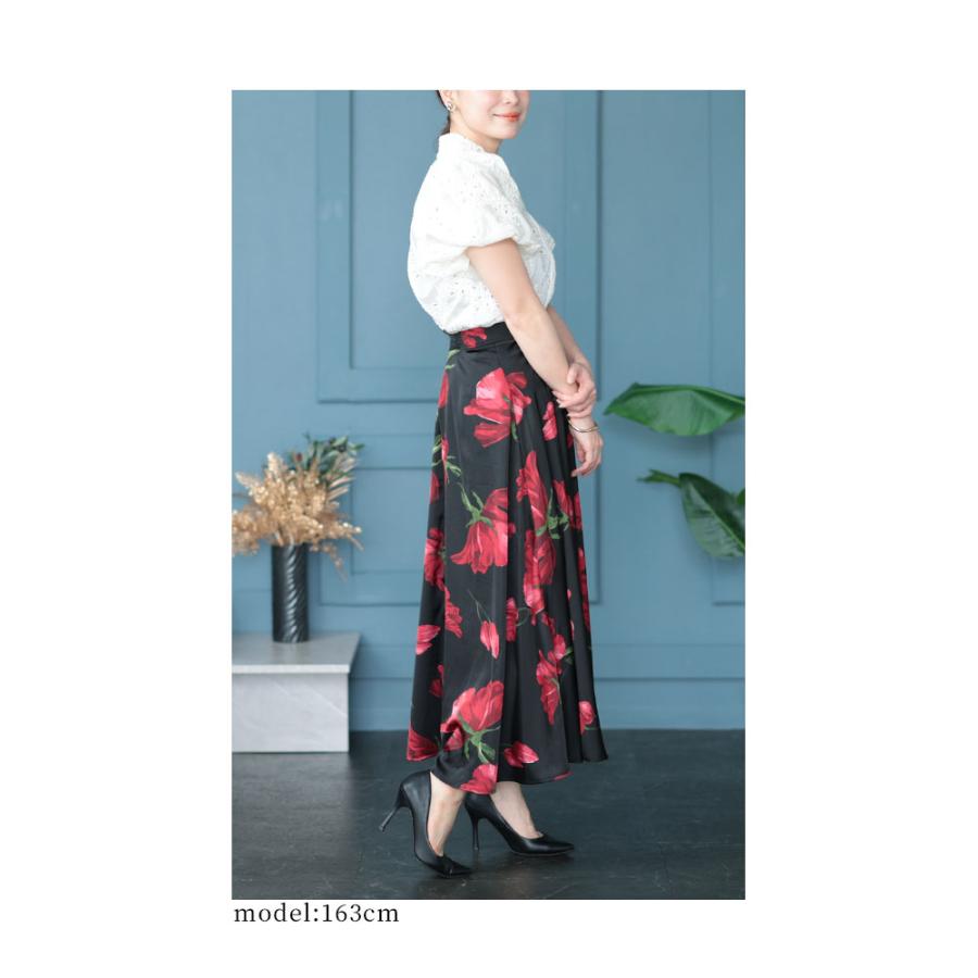 Sawa a la mode レディース ボトムス スカート 花柄 ロング丈 Sawa a la mode レディース ボトムス スカート 花柄 ロング丈