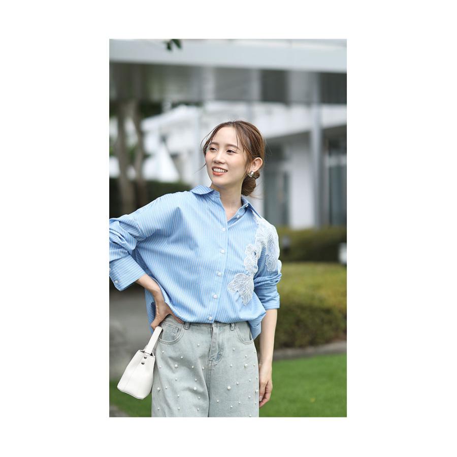 Sawa a la mode レディース トップス ブラウス シャツ 青 ブルー Sawa a la mode レディース トップス ブラウス シャツ 青 ブルー