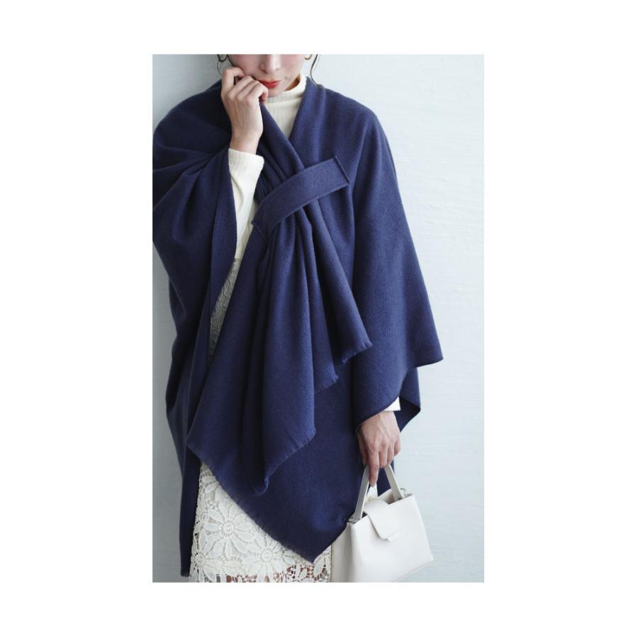 Sawa a la mode レディース 小物 ストール ポンチョ 羽織り 紺 Sawa a la mode レディース 小物 ストール ポンチョ 羽織り 紺