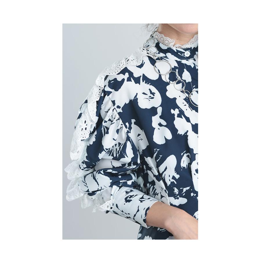 Sawa a la mode レディース トップス ブラウス シャツ ブルー 青 Sawa a la mode レディース トップス ブラウス シャツ ブルー 青