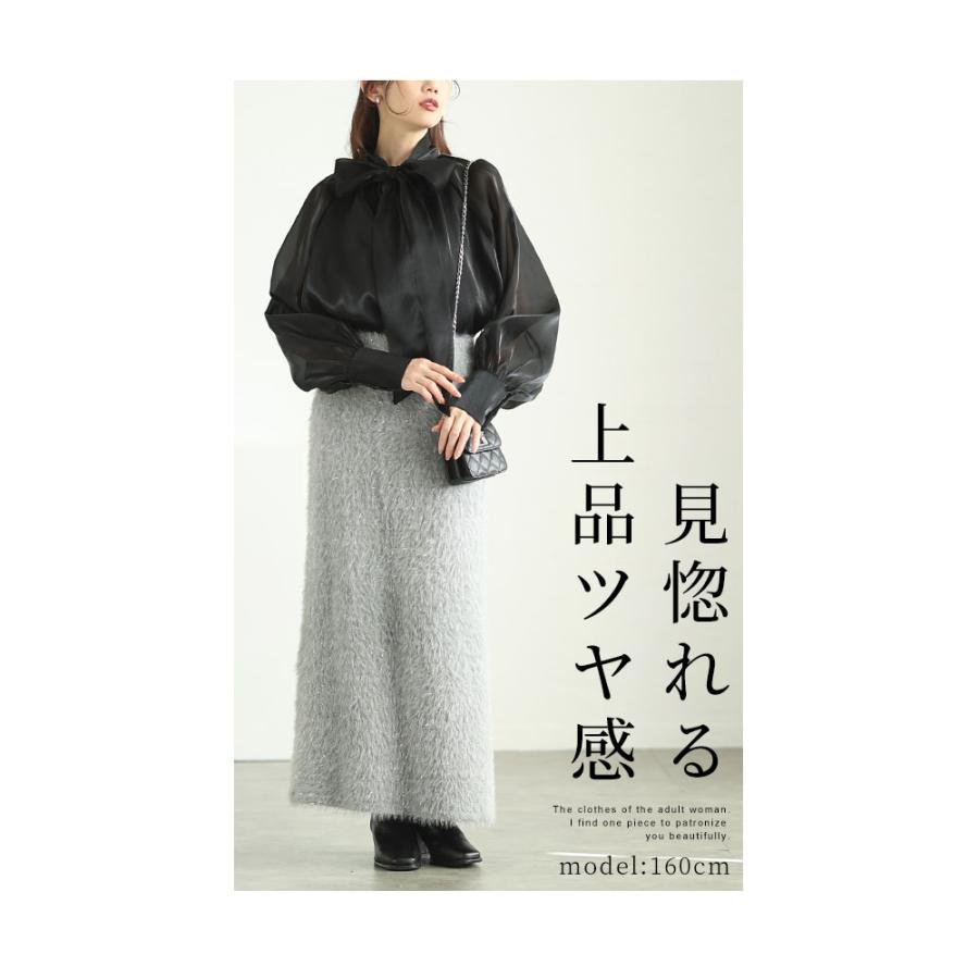 レディース 売れ筋商品|||トップス ブラウス シャツ 2way 黒 ブラック ベージュ 長袖 パフスリーブ ボウタイ 秋 大人可愛い 大人 可愛い 30代 40代 50代 60代 サワアラモード Sawa a la mode レディース トップス ブラウス シャツ 2way 黒