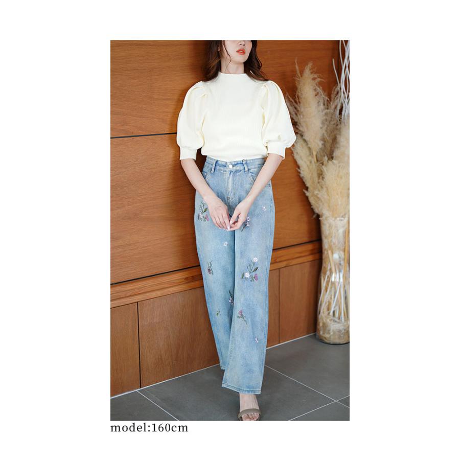 【レザレクション】美品 サマーパンツ ホワイト 刺繍ロゴ XS レディース Sawa a la mode（サワアラモード） レディース ボトムス パンツ ズボン