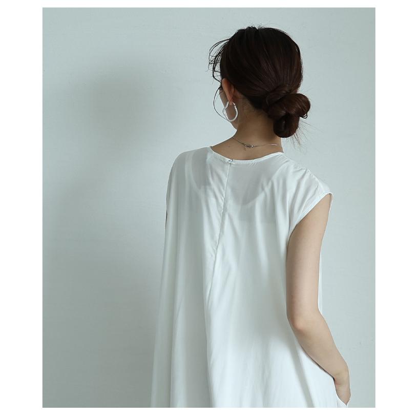 ワンピース レディース バブルヘム バルーン フィッシュテール フレア ノースリーブ 黒 白 夏服 大人可愛い 大人 可愛い 30代 40代 50代 60代 サ イベントセールの画像