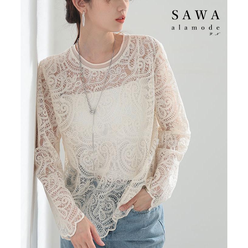 Sawa a la mode レディース トップス カットソー 夏服 オフ