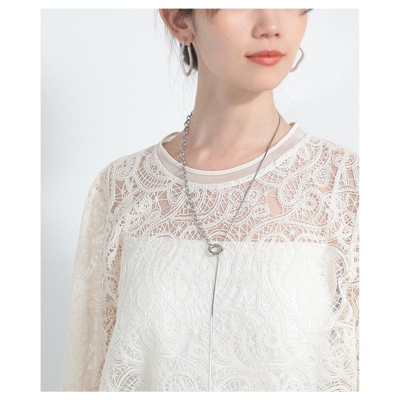 【新品未使用】EDIT.FORLULU レース付きホワイト長袖トップス edit for.LULU ホワイト レース編み トップス 胡桃ボタン - メルカリ