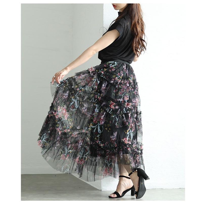 Sawa a la mode（サワアラモード） スカート レディース 花柄 総柄