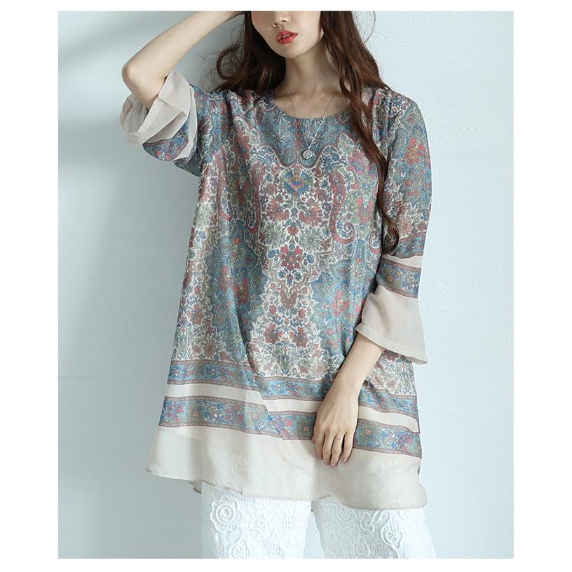 Sawa a la mode（サワアラモード） チュニック レディース グレー