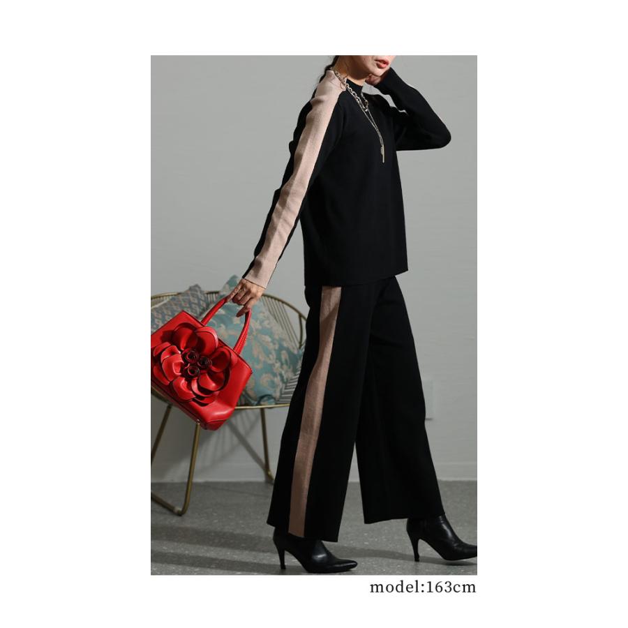 Sawa a la mode レディース セットアップ ニット 上下セット Sawa a la mode レディース セットアップ ニット 上下セット