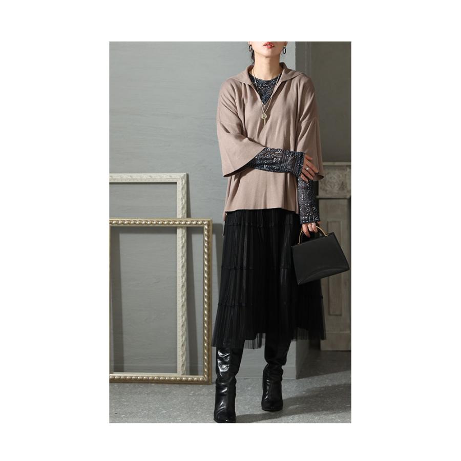 Sawa a la mode レディース トップス カットソー 長袖 透け感 Sawa a la mode レディース トップス カットソー 長袖 透け感