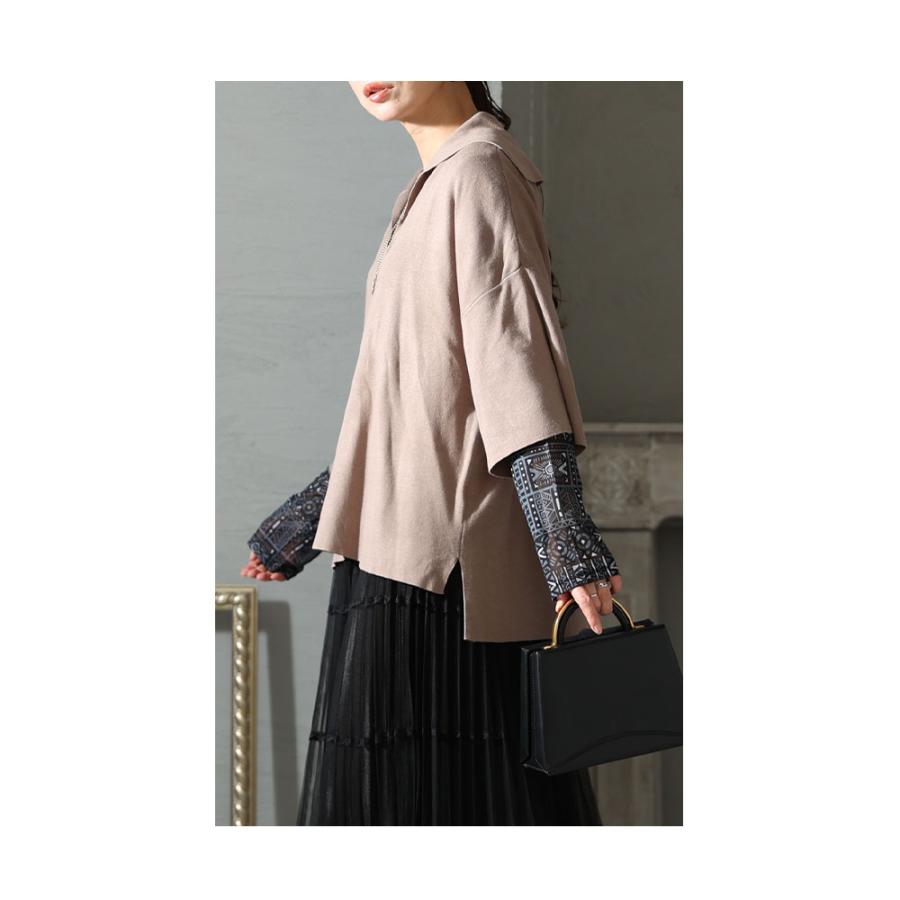 Sawa a la mode レディース トップス カットソー 長袖 透け感 Sawa a la mode レディース トップス カットソー 長袖 透け感