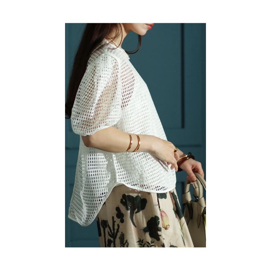 重ねるトレンドスタイルを楽しむサマーニットロングベスト レディース