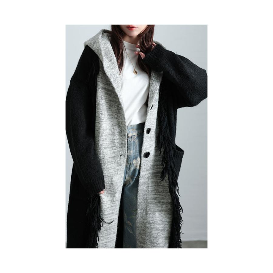 Sawa a la mode レディース アウター ニット パーカー コート