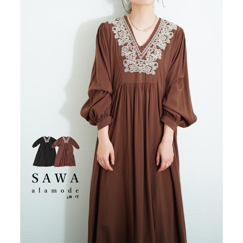 Sawa a la mode（サワアラモード） ワンピース レディース 花柄 レース