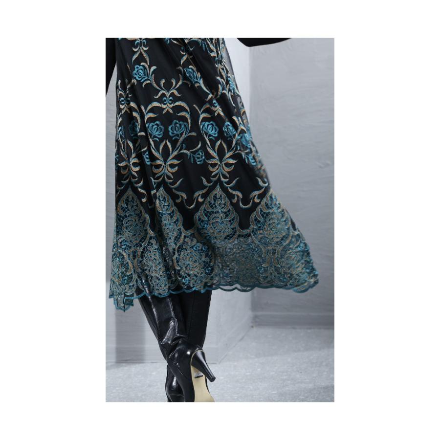 Sawa a la mode ワンピース レディース 長袖 ニット チュール Sawa a la mode ワンピース レディース 長袖 ニット チュール