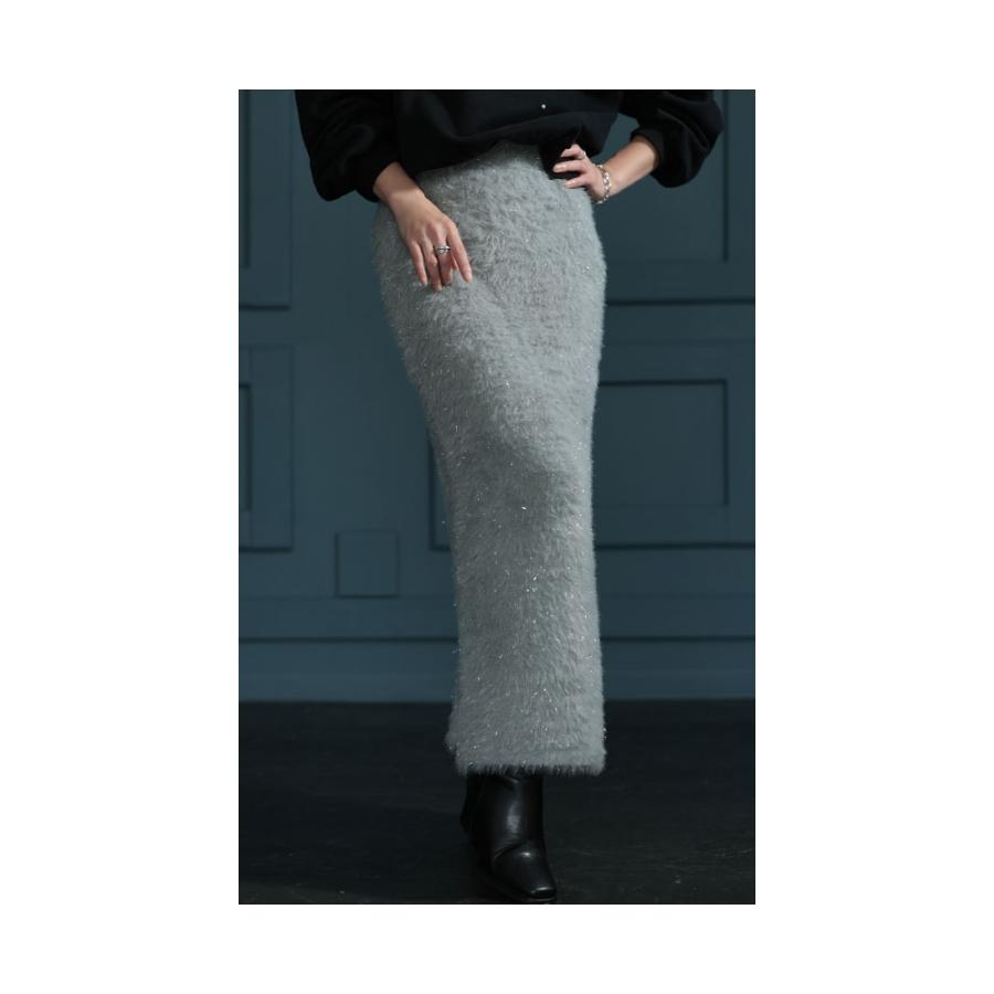 Sawa a la mode（サワアラモード） スカート レディース ラメ フェザー