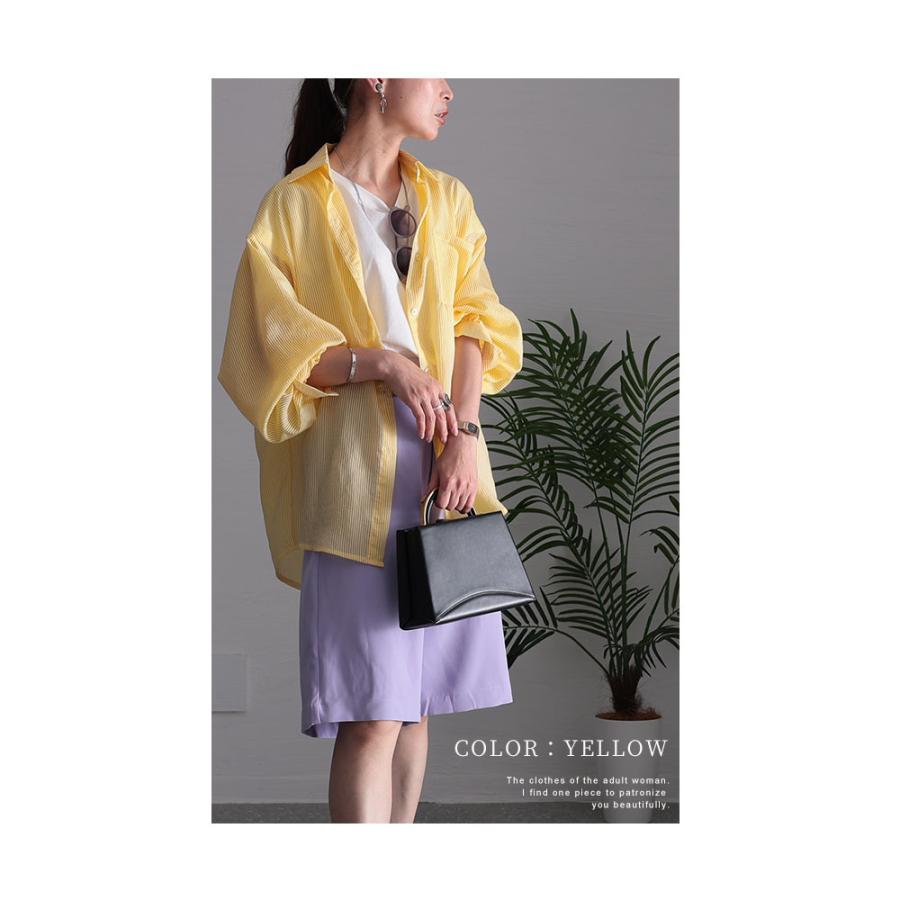Sawa a la mode レディース トップス シャツ ストライプ シアー Sawa a la mode レディース トップス シャツ ストライプ シアー