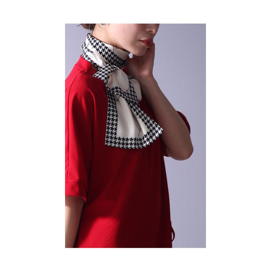 Sawa a la mode レディース 小物 スカーフ リボンタイ 千鳥柄 Sawa a la mode レディース 小物 スカーフ リボンタイ 千鳥柄