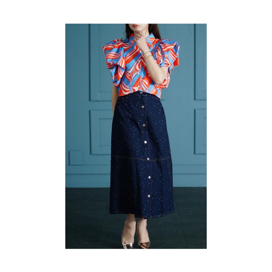 Sawa a la mode レディース トップス ブラウス シャツ 総柄