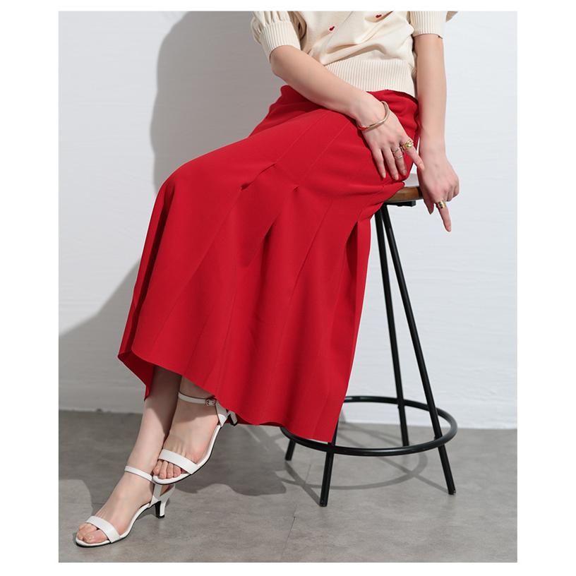 Sawa a la mode スカート レディース マーメイド フレア タック Sawa a la mode スカート レディース マーメイド フレア タック