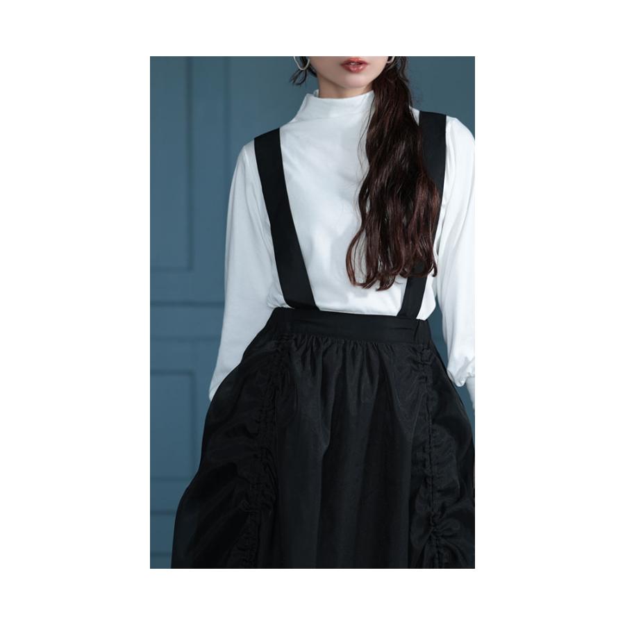 ワンピース レディース サロペットスカート ジャンスカ シフォン