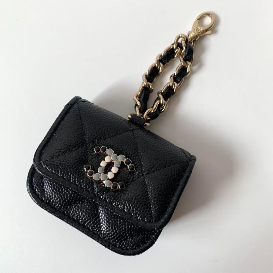 シャネルAirPods Pro ケースココマークマトラッセキャビアスキン