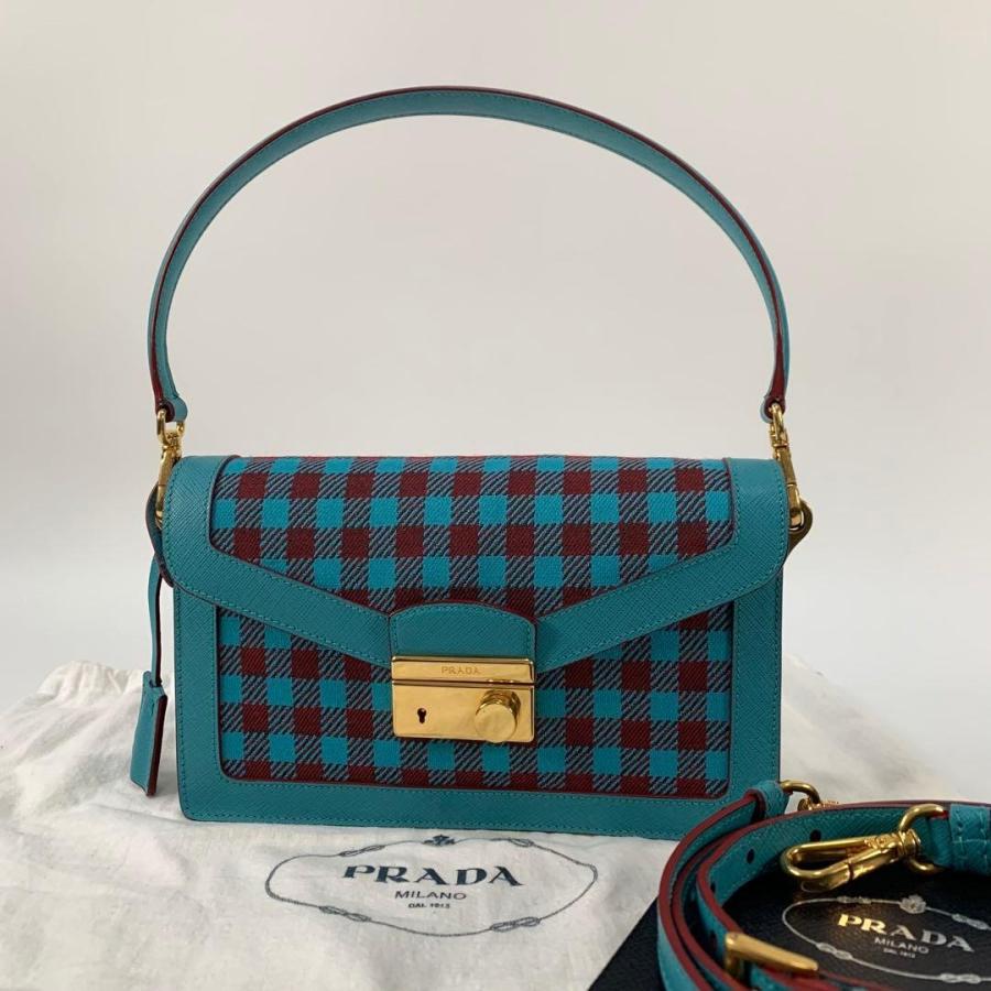 PRADA（プラダ） ショルダーバッグ 3way ギンガムチェック