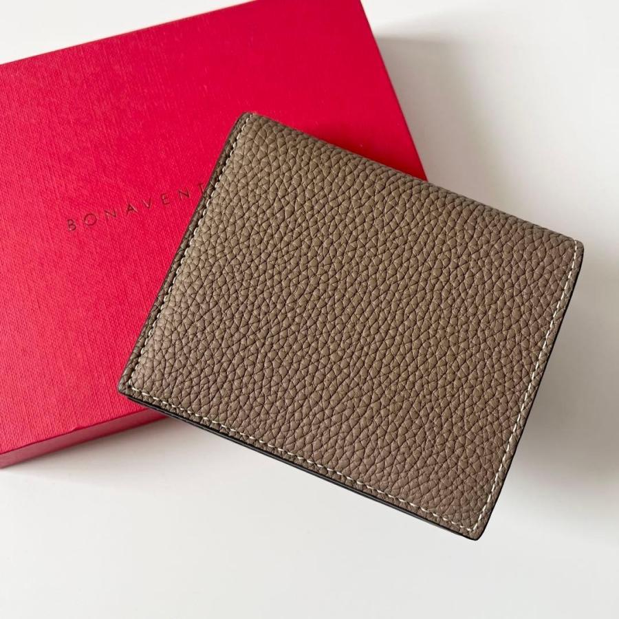 【未使用品】ボナベンチュラ 二つ折り財布 バイフォールドウォレット エトープ BONAVENTURA ボナベンチュラ バイフォールド ウォレット 二つ折り財布