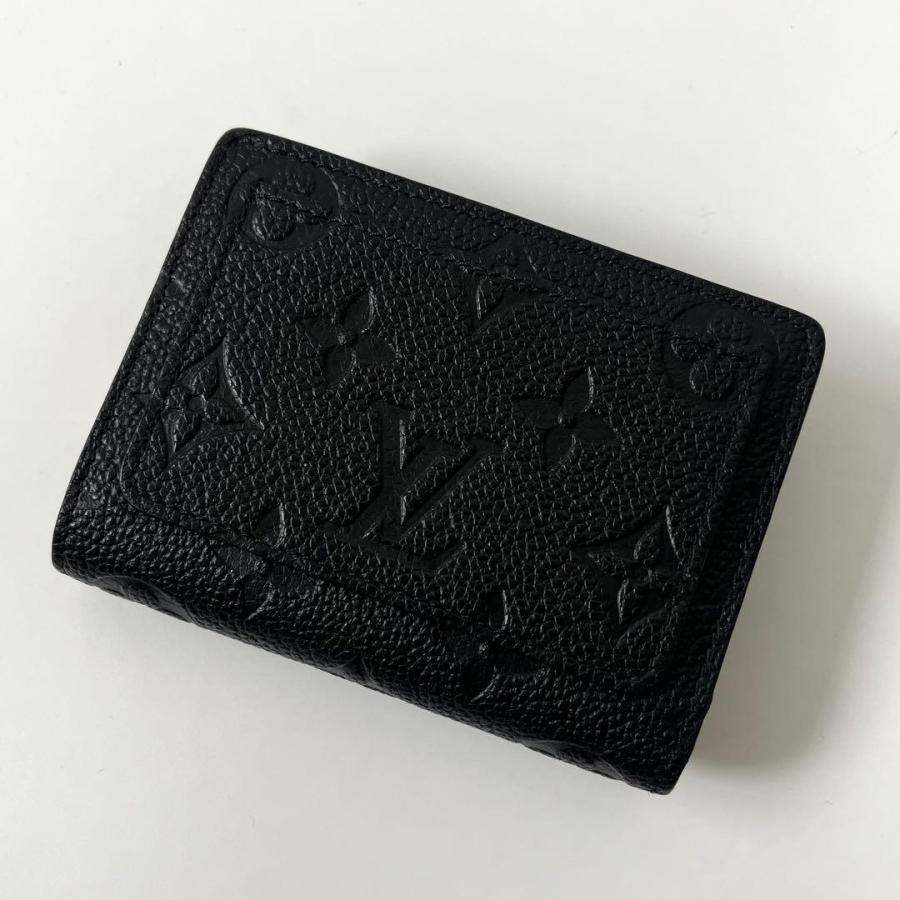 新古品 ルイヴィトン  モノグラムアンプラント ポルトフォイユ クレア 二つ折り財布 コンパクト財布 ブラック M80151 LOUIS VUITTON（ルイ・ヴィトン） モノグラム アンプラント