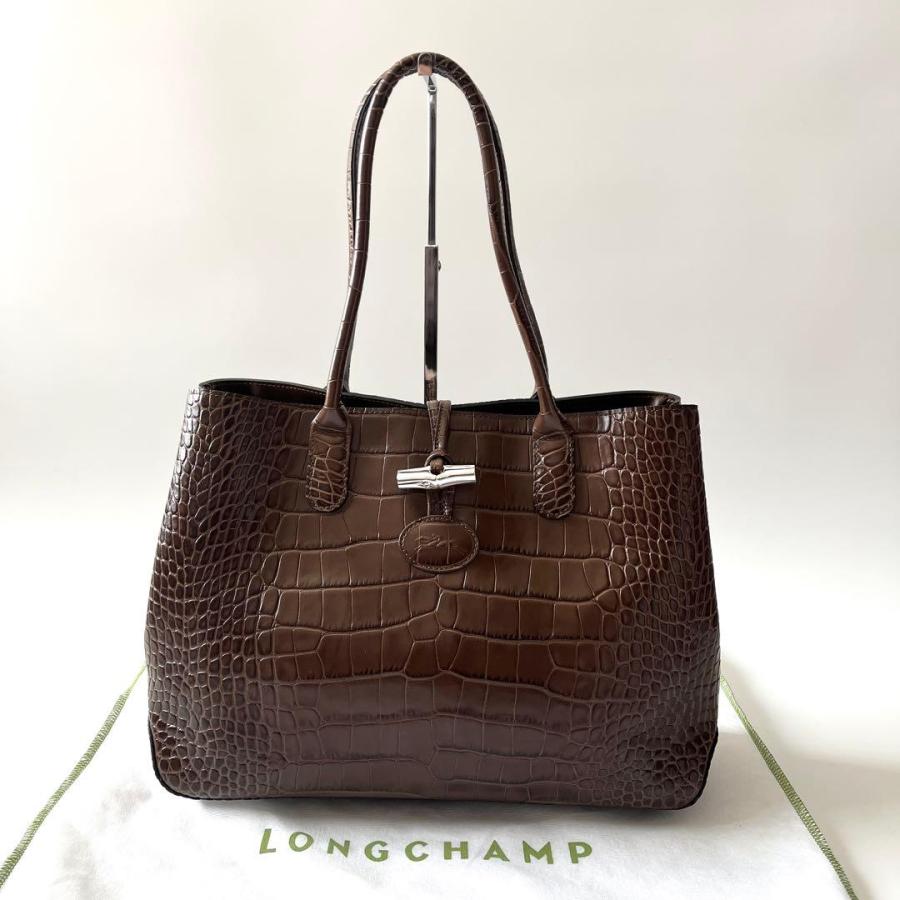 LONGCHAMP（ロンシャン） ROSEAU ロゾ 型押し トートバッグ