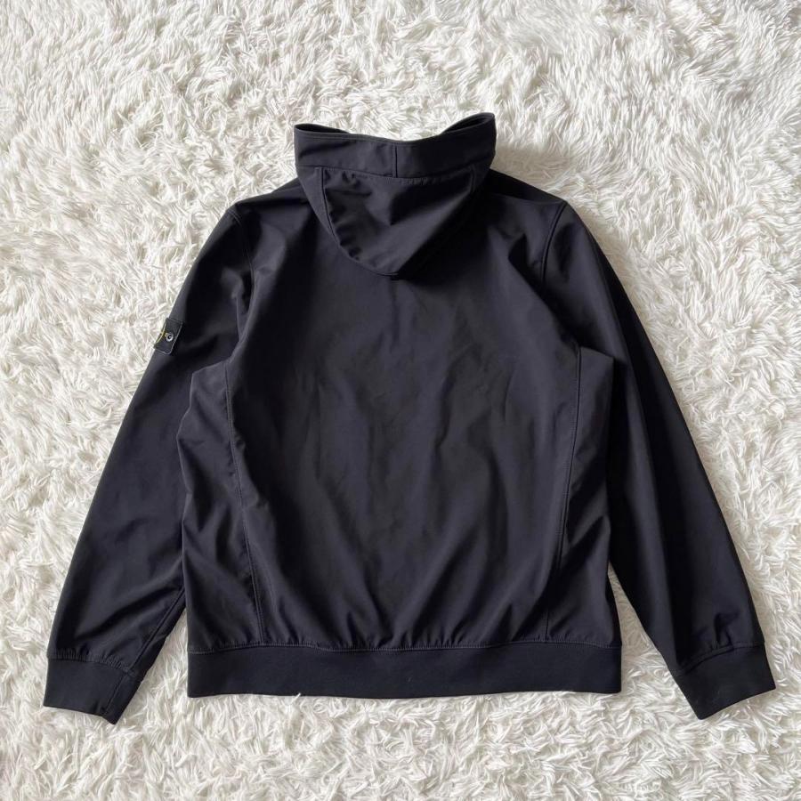 ストーンアイランド LIGHT SOFT SHELL-R ブラック XLサイズ ナイロン