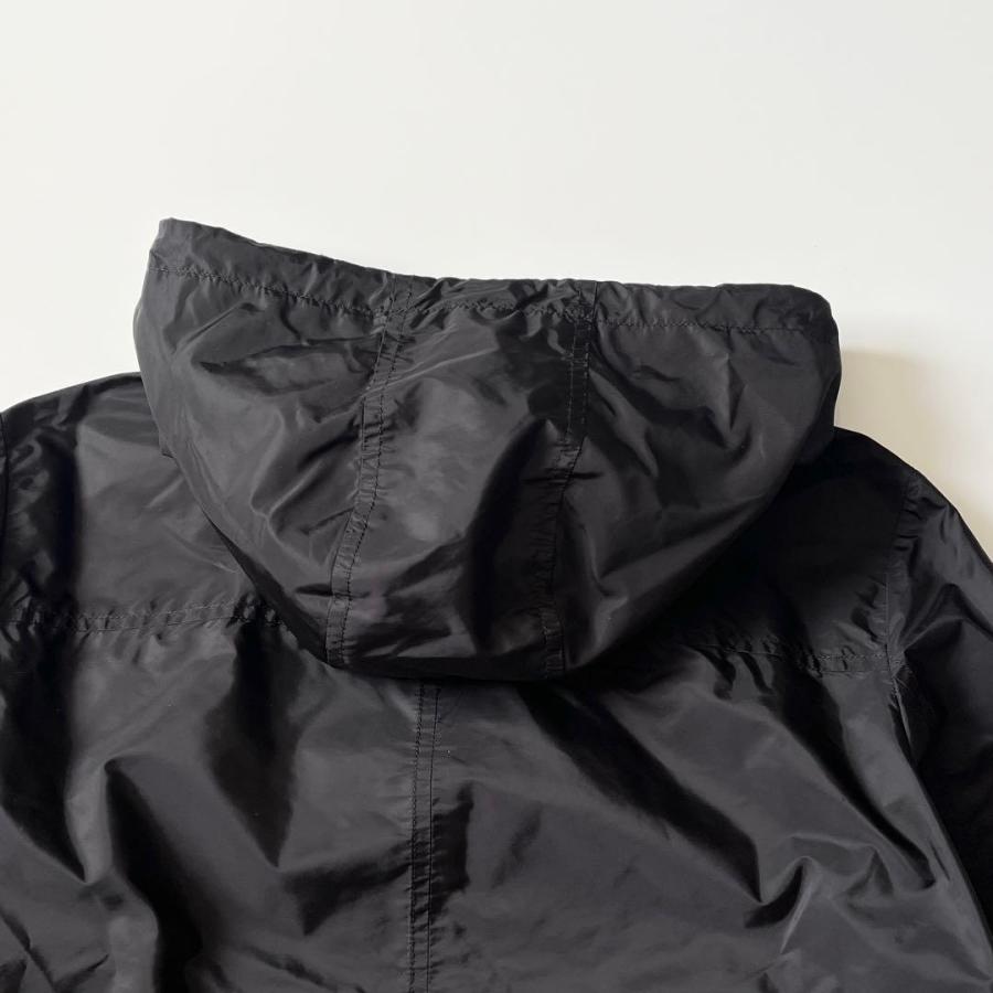 PRADA（プラダ） ダブルジップ フーディーパーカー ナイロン ブラック