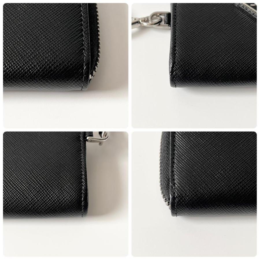 PRADA（プラダ） サフィアーノレザー ミニポーチ キーチェーン