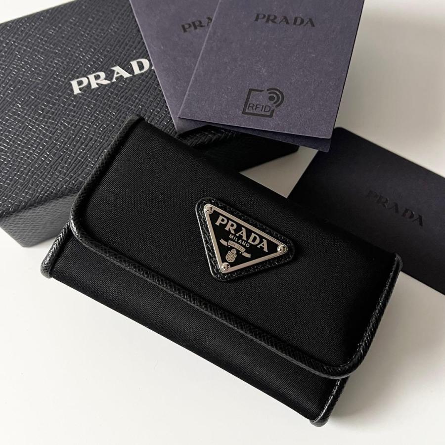 PRADA（プラダ） 6連キーケース トライアングルロゴ ナイロン