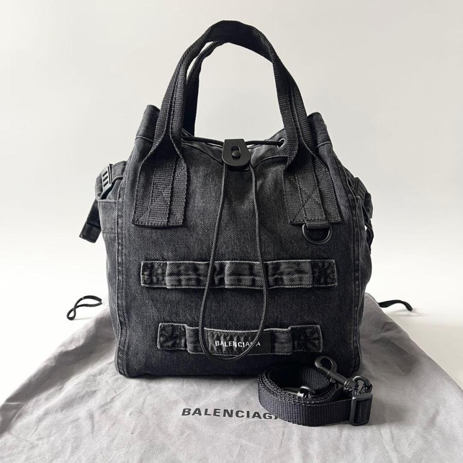 ヘ*ン様 【美品・証明書付】BALENCIAGA ARMY スモール 2WAY BALENCIAGA（バレンシアガ） アーミー スモール トートバッグ 2way