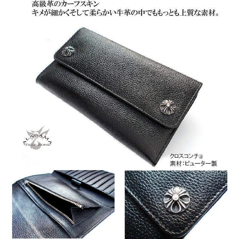 長財布 メンズ 本革 三つ折り カーフレザー ロングウォレット 長財布 メンズ 本革 三つ折り カーフレザー ロングウォレット