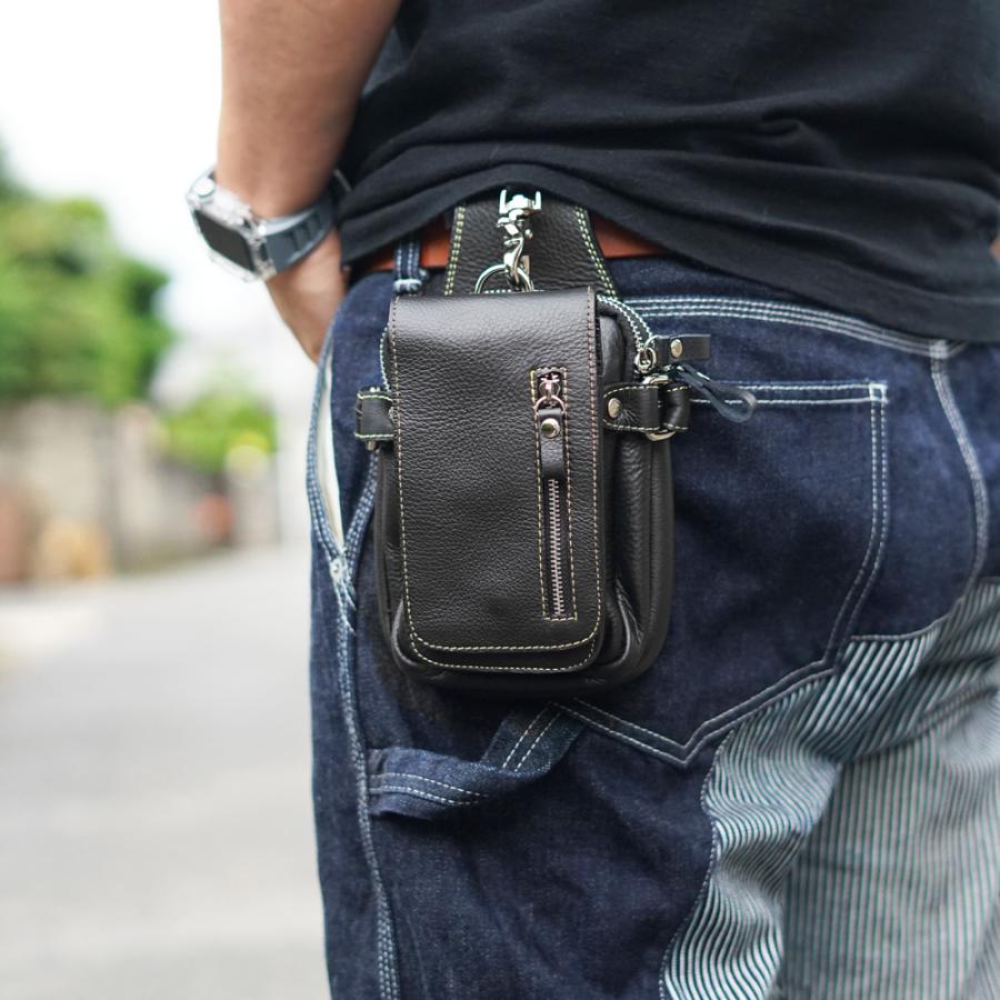 ベルトポーチ メンズ ウエストポーチ 人気 小さめBAG 【即日発送  