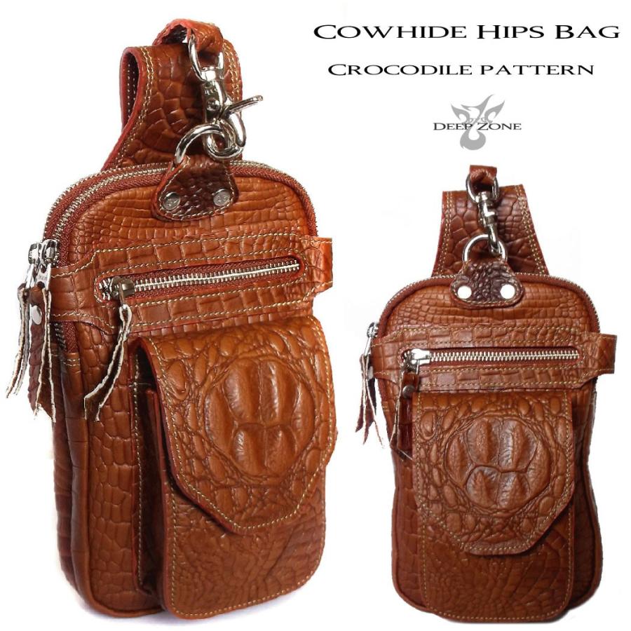 ウエストバッグ メンズ 本革 ベルトポーチ ウエストポーチ