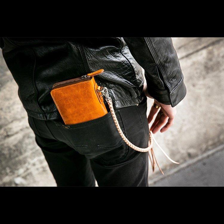 生成り メンズ 長財布 本革 ナチュラル ラウンドファスナー Dカン付 楽天市場】メンズ 長財布 コードバン ラウンドファスナー 財布 本革