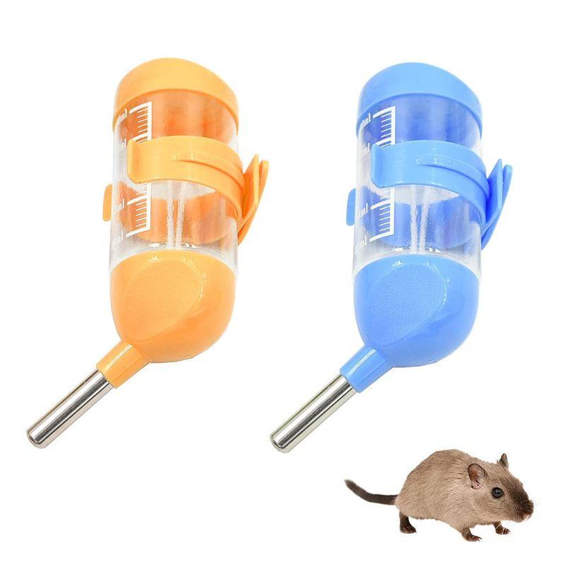 2個 80ml ハムスター ウォーターボトル マルチボトル ラット ハムスター ウサギ 給水器 小動物用 水飲み器 モルモットリスハムスター