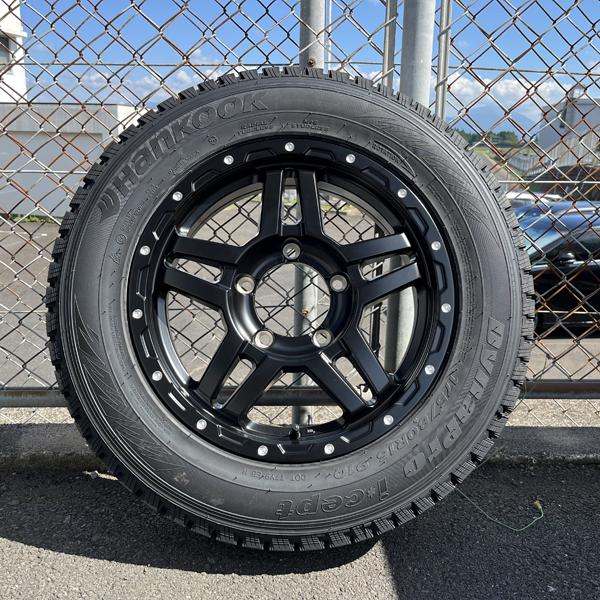 ジムニー　バリ山　ハンコック　ダイナプロ175/80R16ホイール付き 4本 Dynapro icept 175/80R16 HANKOOK i cept スタッドレス タイヤ