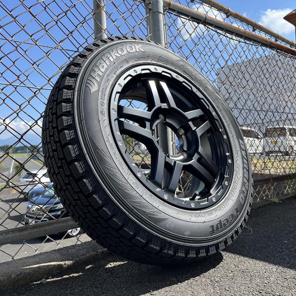ジムニー　バリ山　ハンコック　ダイナプロ175/80R16ホイール付き 4本 Dynapro icept 175/80R16 HANKOOK i cept スタッドレス タイヤ