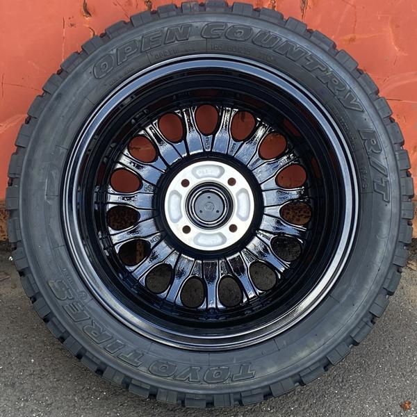 ミツビシ デリカミニ BA1A BA2A BA5A BA6A 15インチ 15x5j+45 TOYO OPENCOUNTRY RT 165/60R15 ホワイトレター 新品タイヤホイール4本 純正車高宗ちの画像