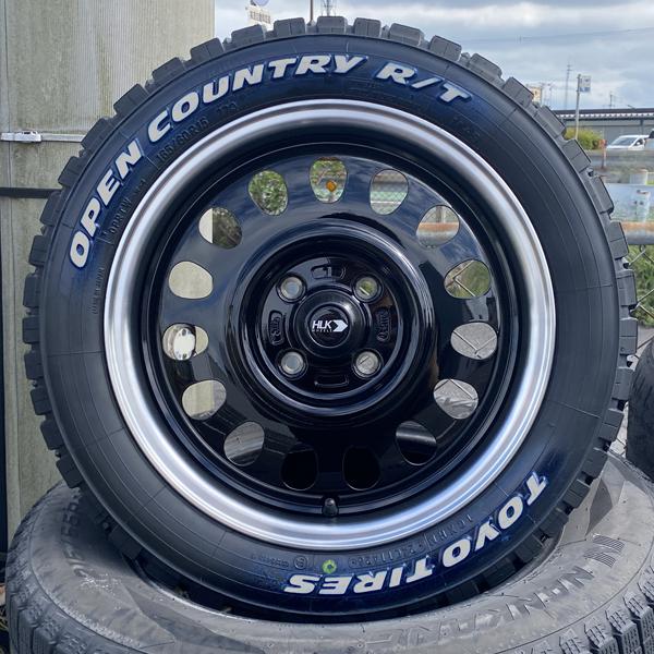 ミツビシ デリカミニ BA1A BA2A BA5A BA6A 15インチ 15x5j+45 TOYO OPENCOUNTRY RT 165/60R15 ホワイトレター 新品タイヤホイール4本の画像