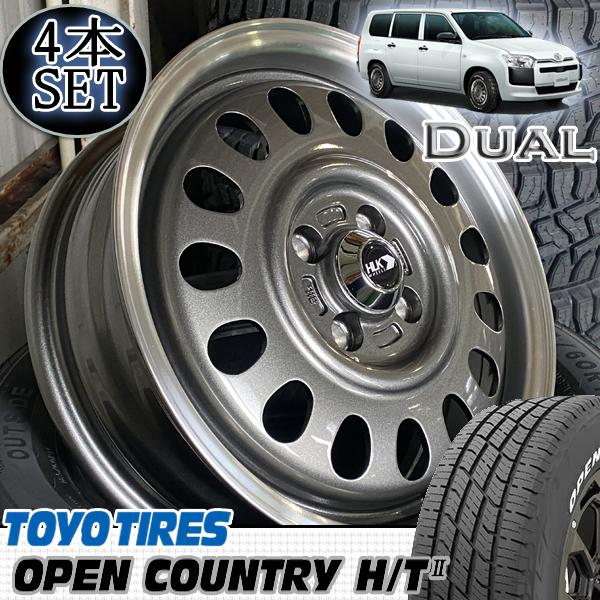 プロポックス4WD 15インチ　ホワイトレタータイヤ OPEN COUNTRY 街乗りホワイトレター プロボックス サクシード 新品15
