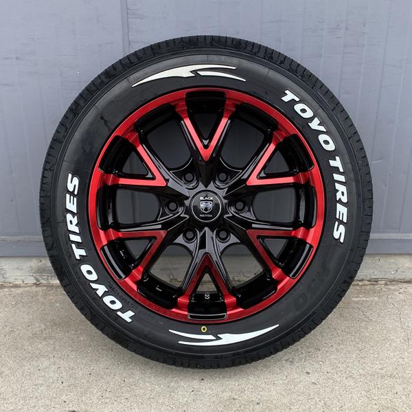 ハイエース　ホイール4 TOYO TIRES レッドクリア 200系 ハイエース 17インチ 6.5J+35